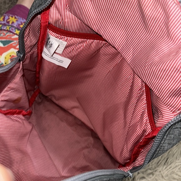 Herschel Backpack-Gray Tweed-Large Sz-Multi Compartment - Picture 14 of 16